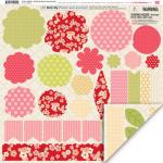 3D Roll-up Flower and Accents - Cherry Delight